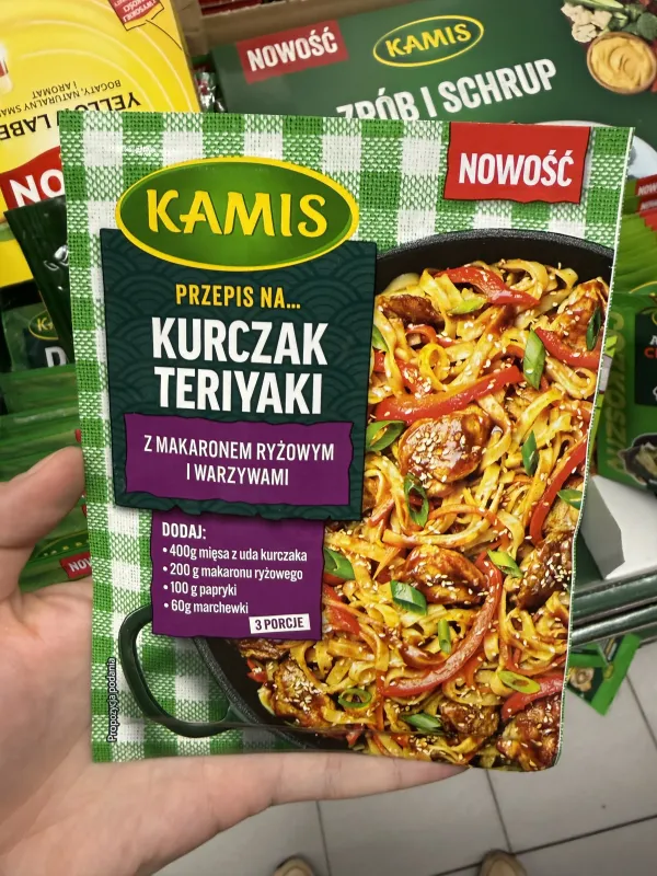 Kamis Przepis na… Kurczak teriyaki z makaronem ryżowym i warzywami | 35g