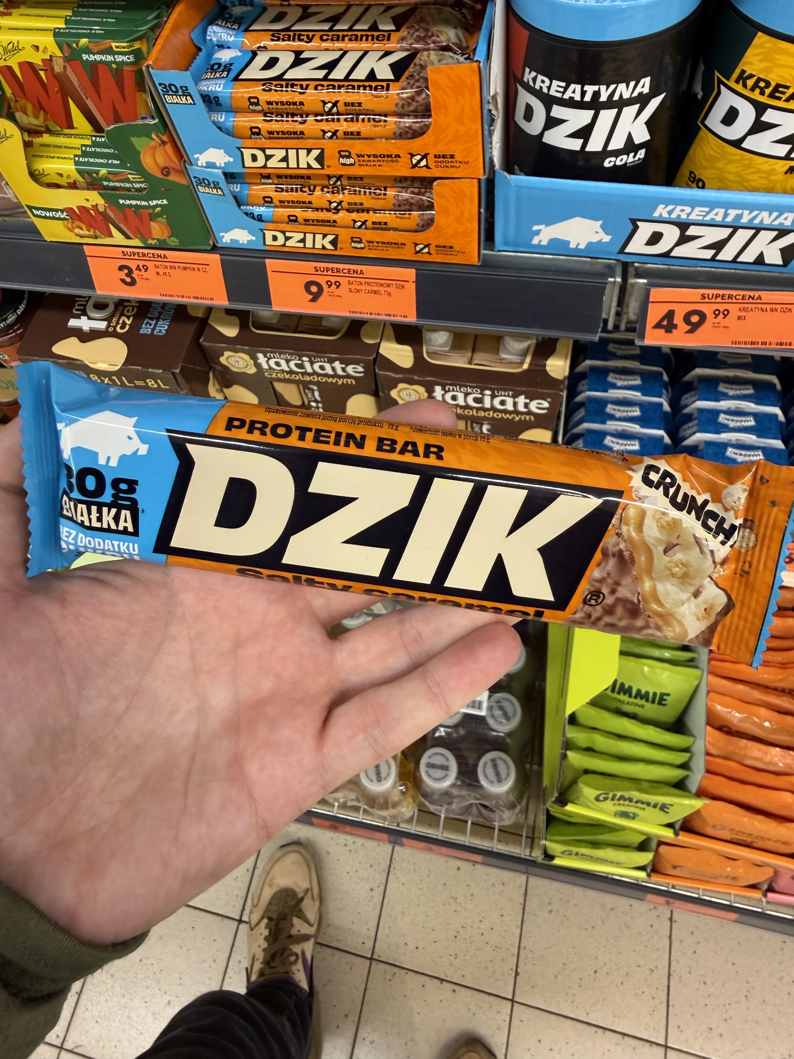 DZIK Protein Bar Salty Caramel / Baton proteinowy o smaku słonego karmelu | 73g