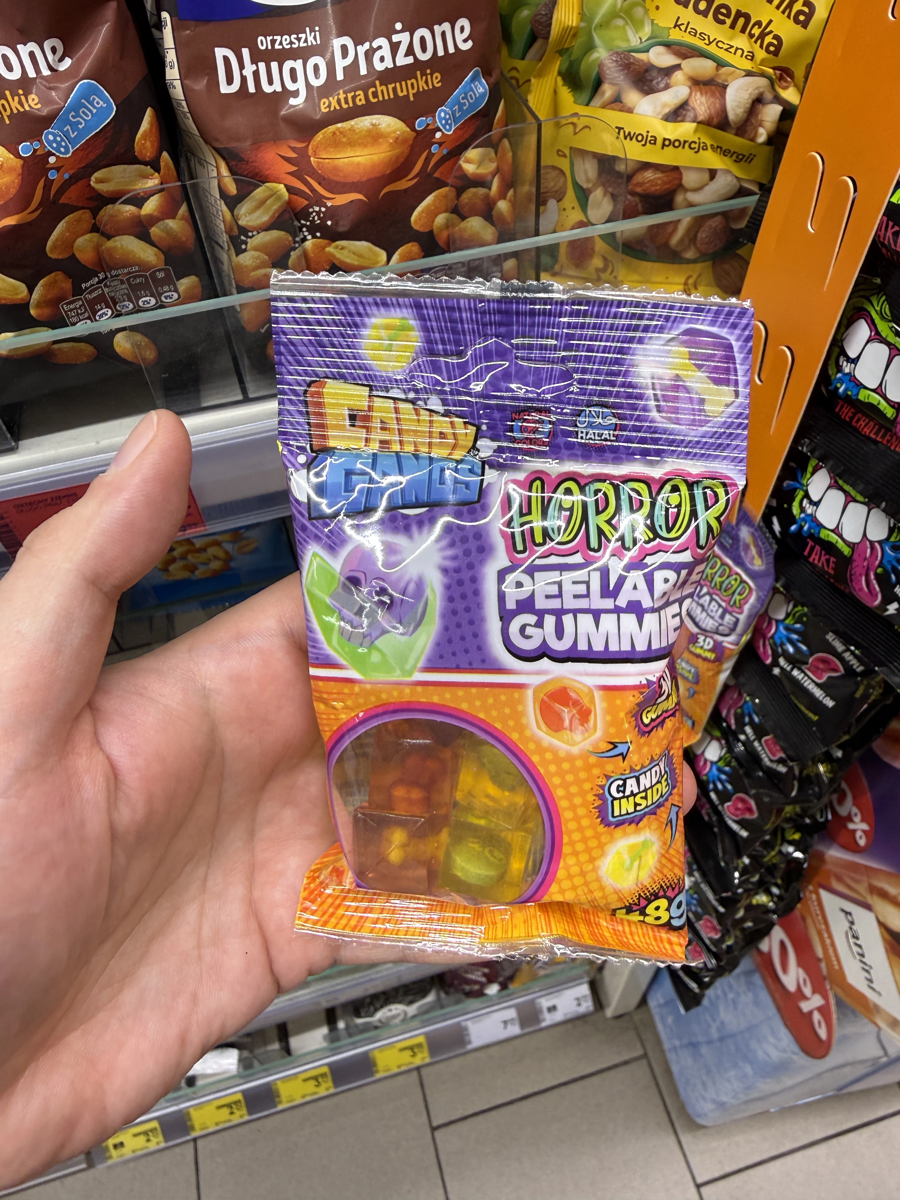 Candy Gangs Horror Peelable Gummies / Żelki z cukierkiem w środku | 48g