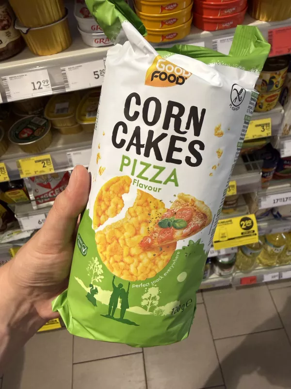 Good Food Corn Cakes Pizza Flavour wafle kukurydziane o smaku pizzy | 120g