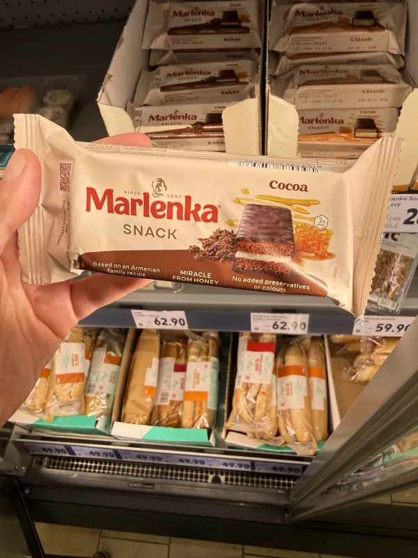 Marlenka Snack Cocoa / Marlenka kakaowa przekąska miodowa | 50g