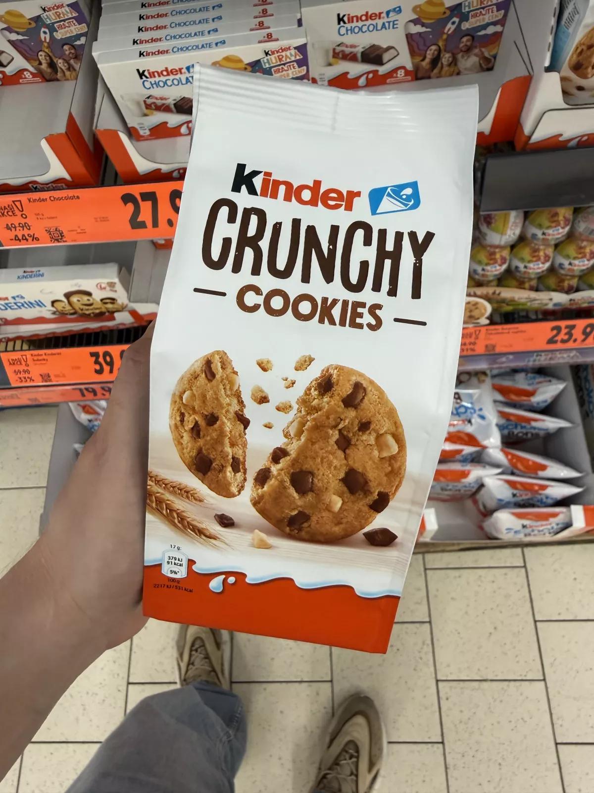 Kinder Crunchy Cookies | 136g