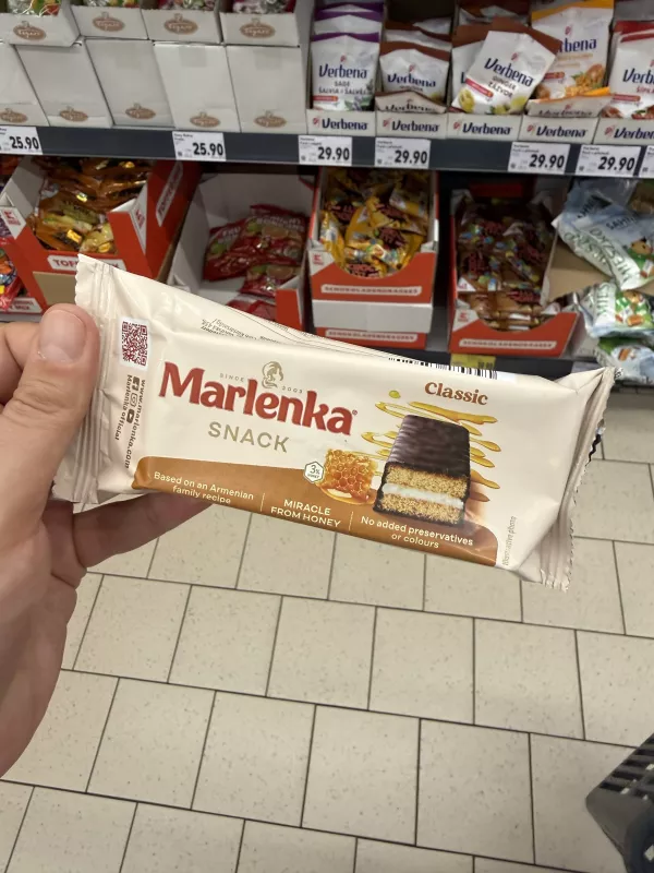 Marlenka Snack Classic / Miodowy snack z kremem mlecznym w polewie kakaowej | 50g