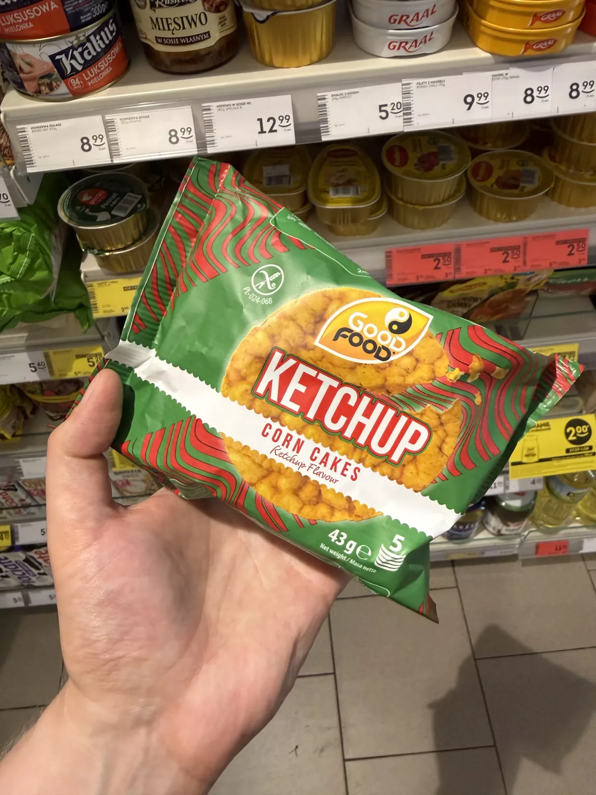 Good Food Ketchup Corn Cakes / Wafle kukurydziane o smaku ketchupowym | 43g