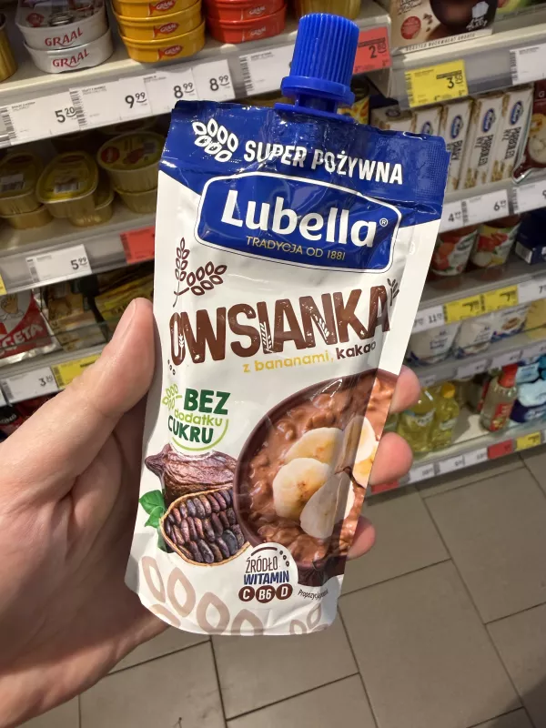 Lubella Owsianka z bananami, kakao | 100g