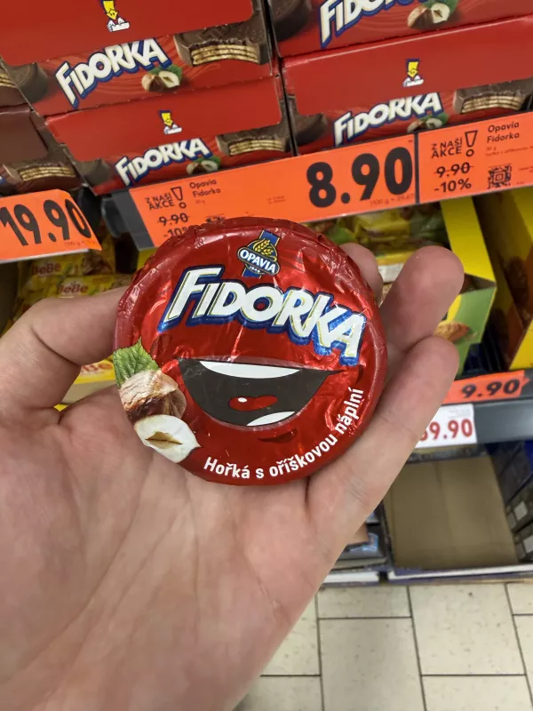 Fidorka Hořká s oříškovou náplní / Fidorka gorzka z nadzieniem orzechowym (uśmiech) | 30g