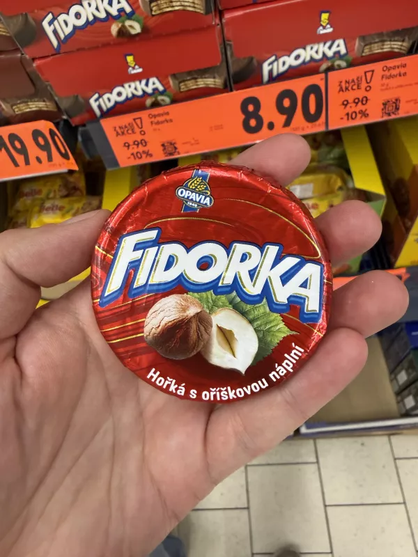Fidorka Hořká s oříškovou náplní / Fidorka gorzka z nadzieniem orzechowym (orzechy laskowe) | 30g