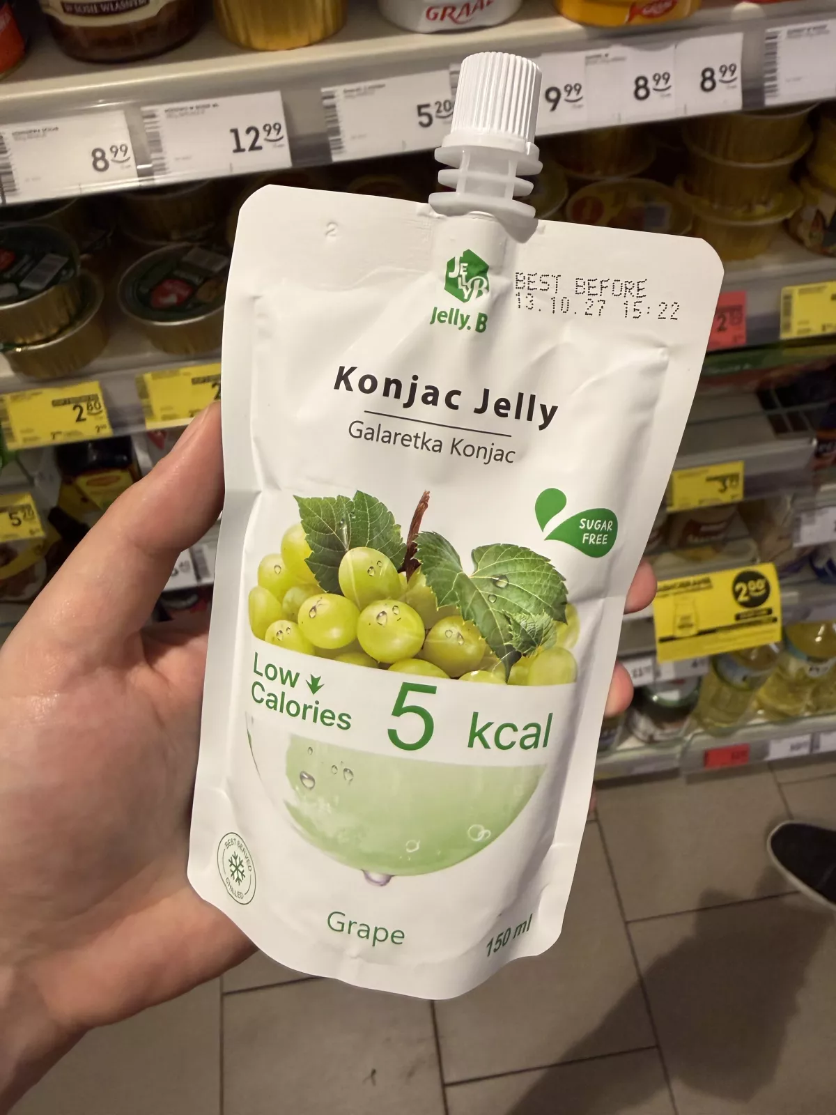 Jelly.B Konjac Jelly Grape / Galaretka Konjac o smaku winogronowym | 150ml