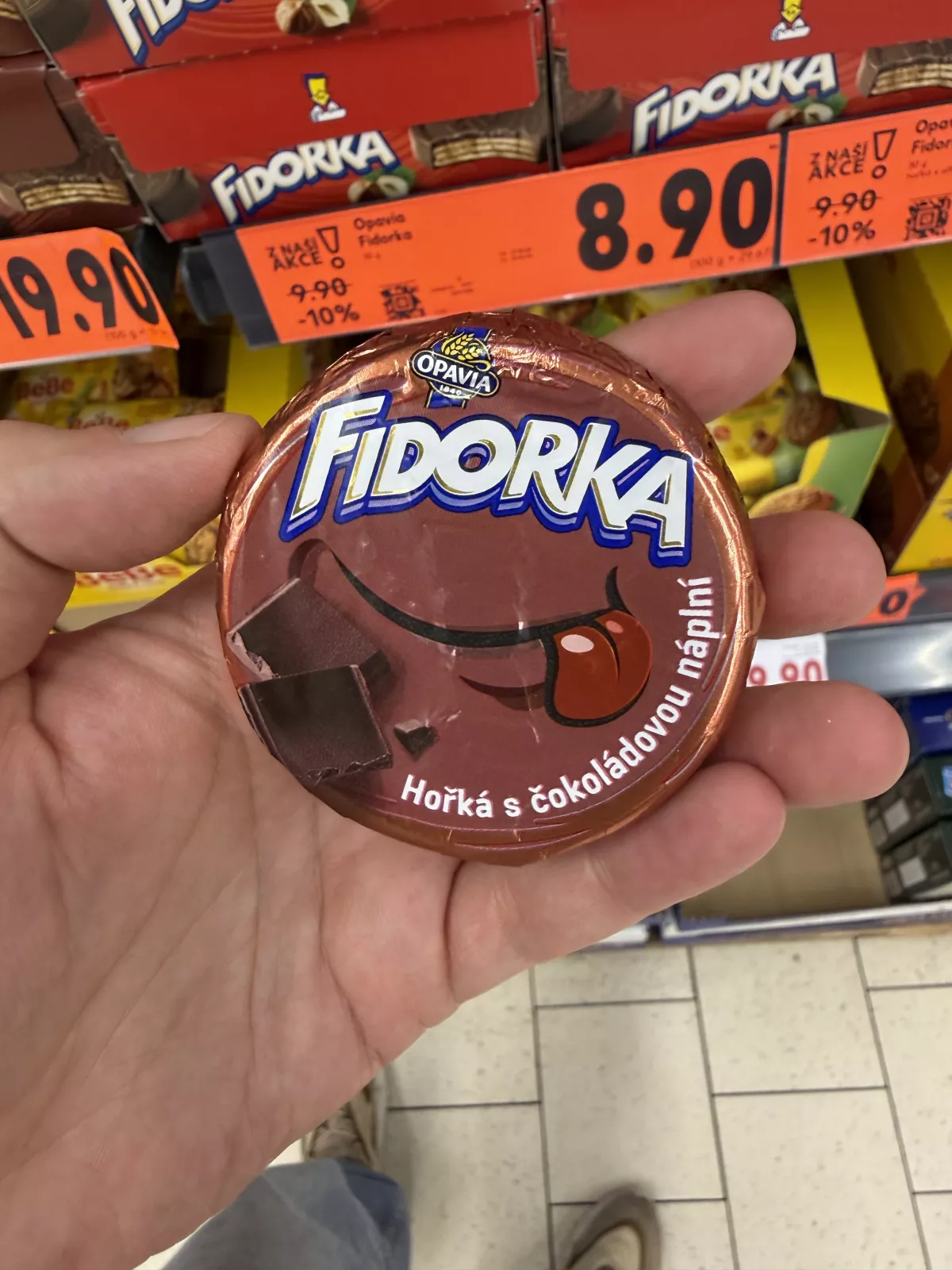 Fidorka Hořká s čokoládovou náplní / Fidorka gorzka z nadzieniem czekoladowym (uśmiech) | 30g