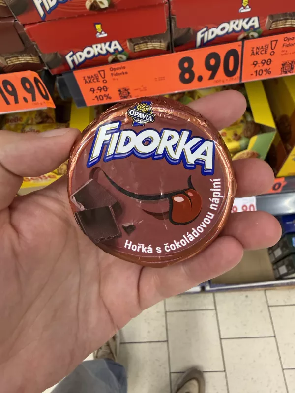 Fidorka Hořká s čokoládovou náplní / Fidorka gorzka z nadzieniem czekoladowym (uśmiech) | 30g