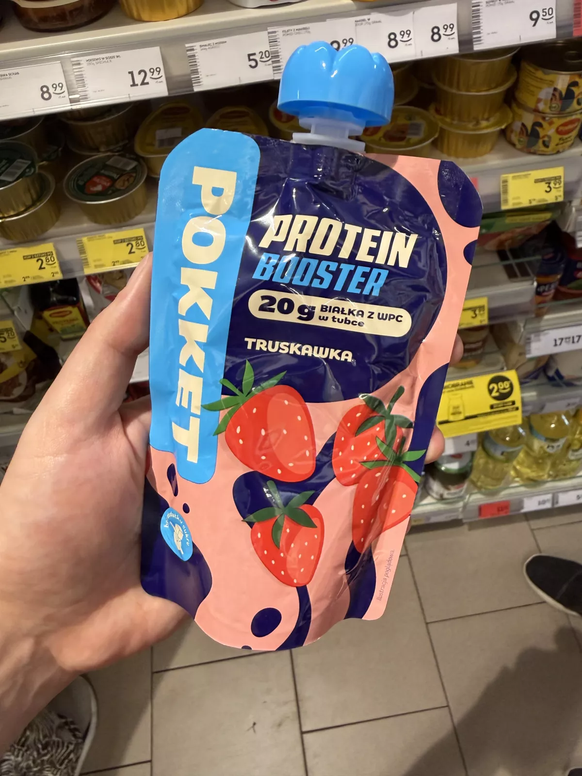 Pokket Protein Booster Truskawka | 180g