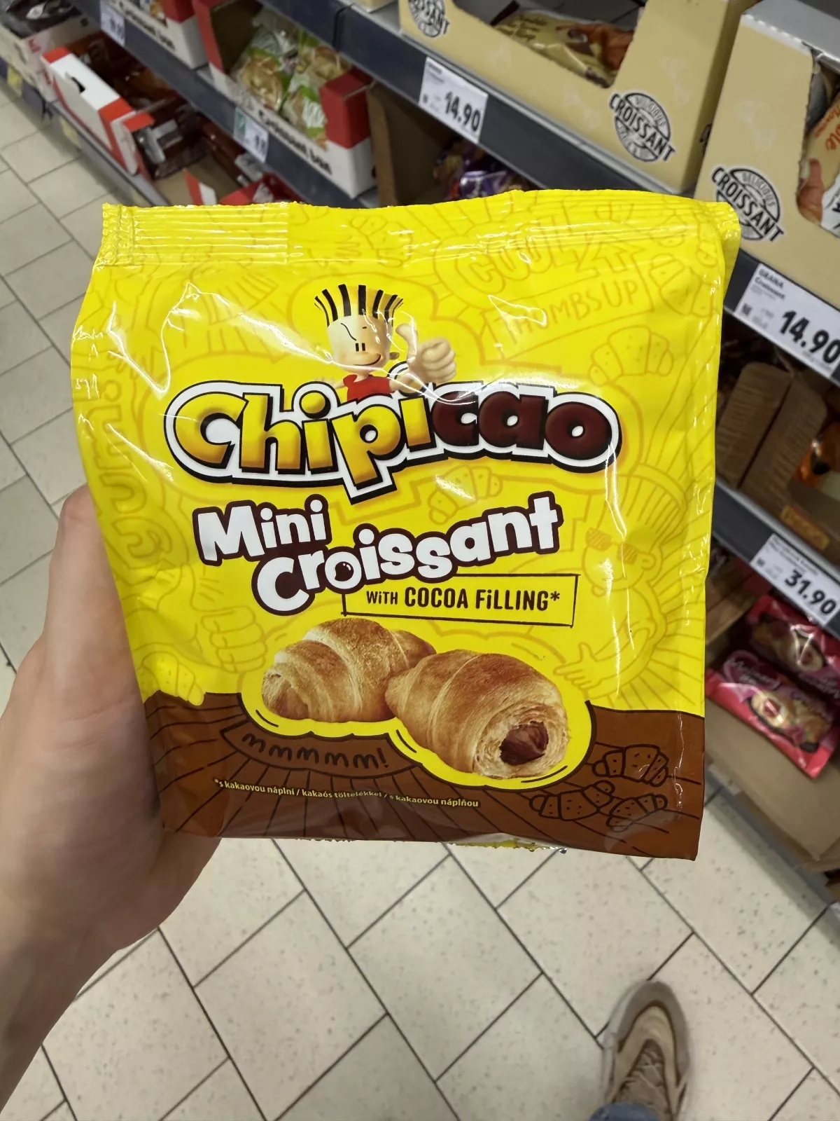 Chipicao Mini Croissant / Mini croissanty z nadzieniem kakaowym | 60g