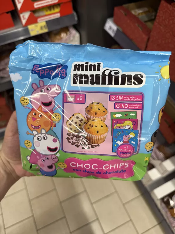 Peppa Pig Mini Muffins Choc-Chips | 125g