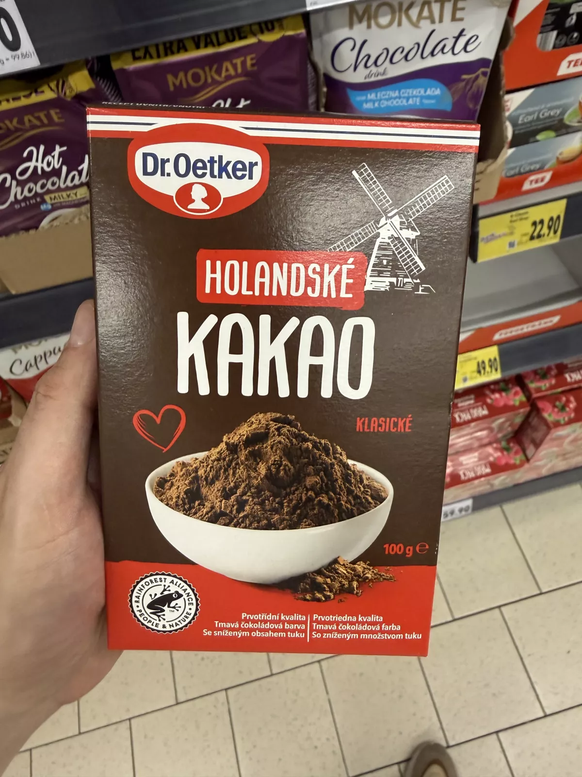 Dr. Oetker Holandské kakao / Kakao holenderskie klasyczne o obniżonej zawartości tłuszczu | 100g