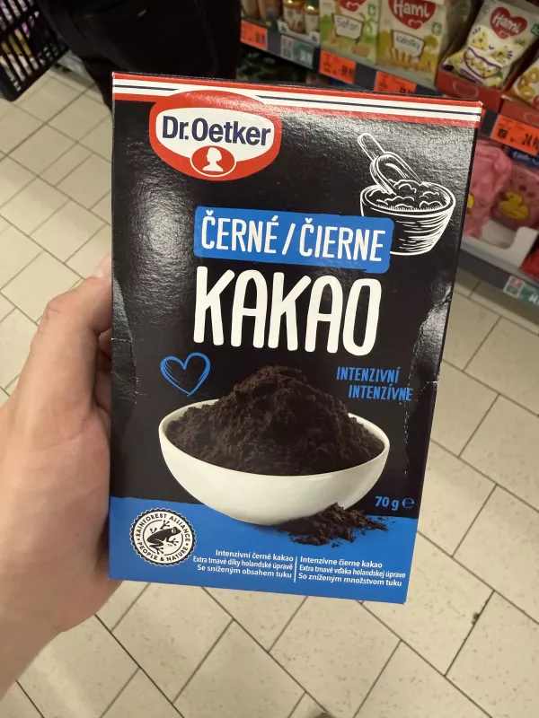 Dr. Oetker Černé / Čierne Kakao / Czarne kakao o obniżonej zawartości tłuszczu | 70g