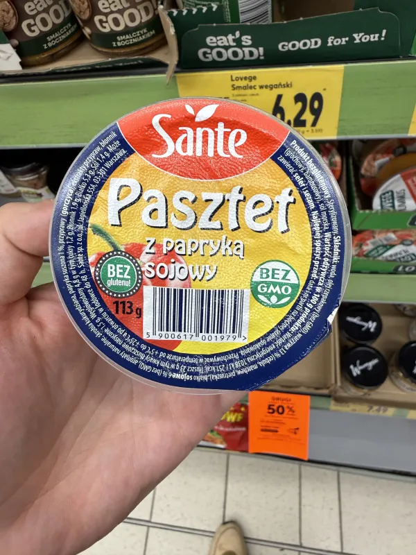 Sante Pasztet z papryką sojowy | 113g