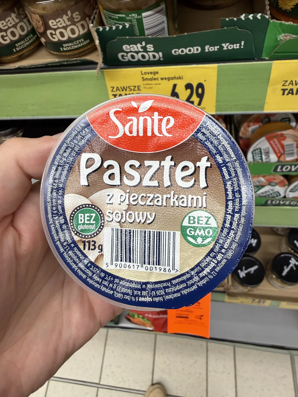 Sante Pasztet z pieczarkami sojowy | 113g