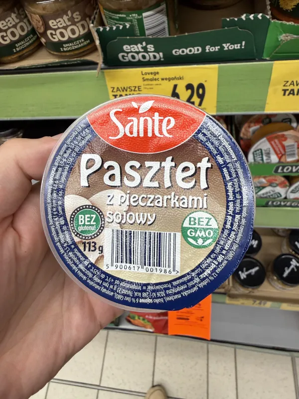 Sante Pasztet z pieczarkami sojowy | 113g