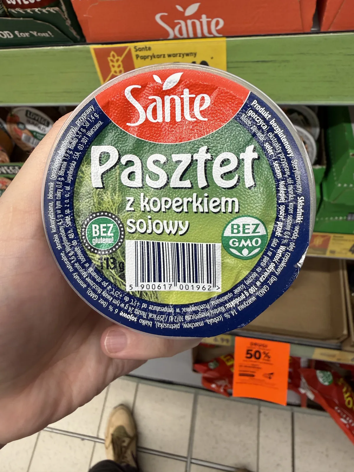 Sante Pasztet z koperkiem sojowy | 113g