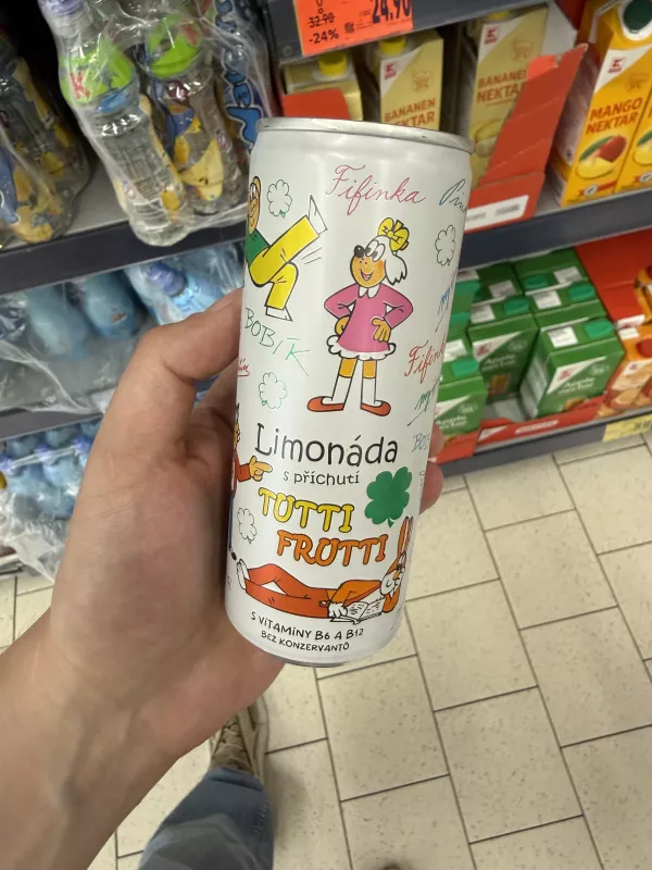 Čtyřlístek Limonáda s příchutí Tutti Frutti / Lemoniada gazowana o smaku tutti frutti | 250ml