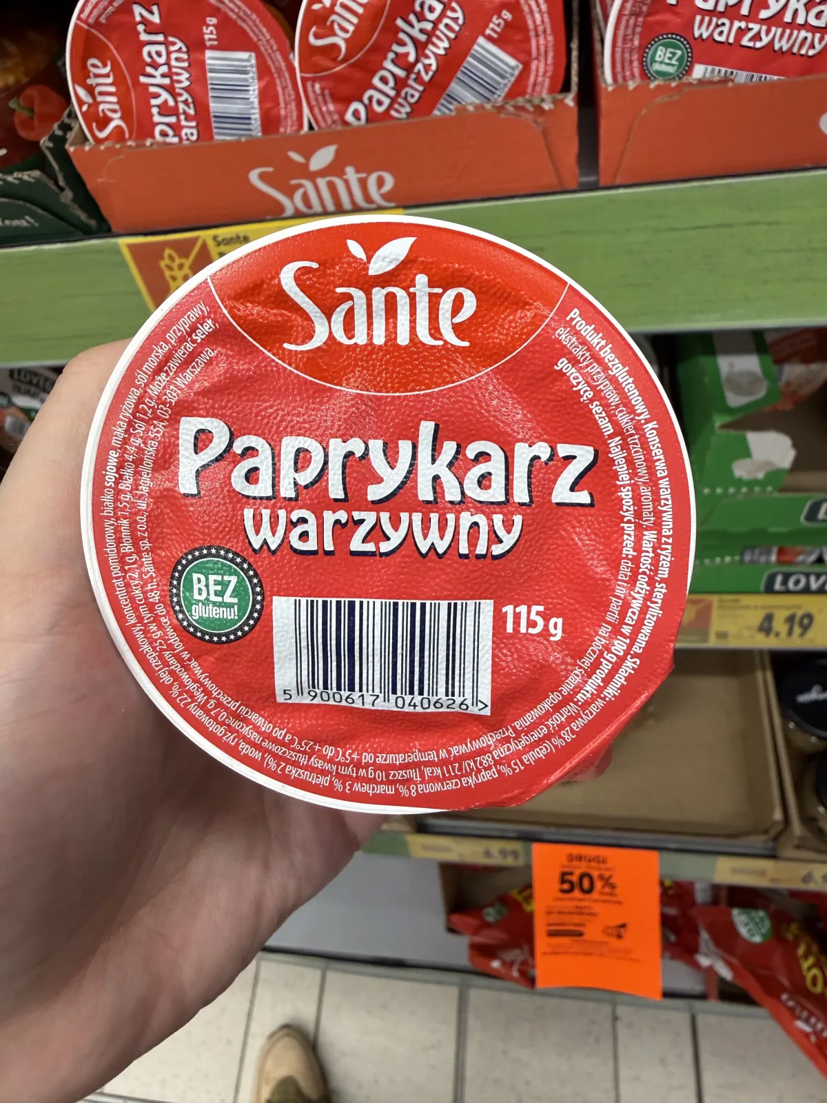 Sante Paprykarz warzywny | 115g