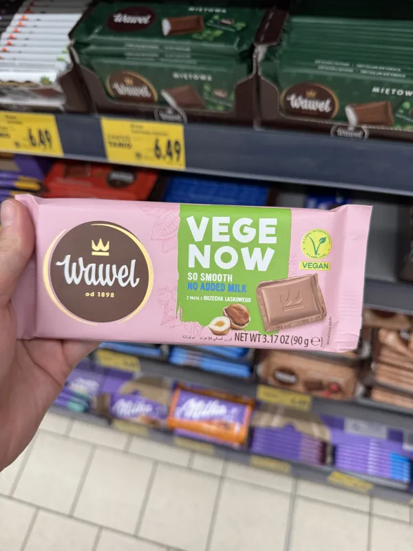 Wawel Vege Now So Smooth z pastą z orzecha laskowego | 90g