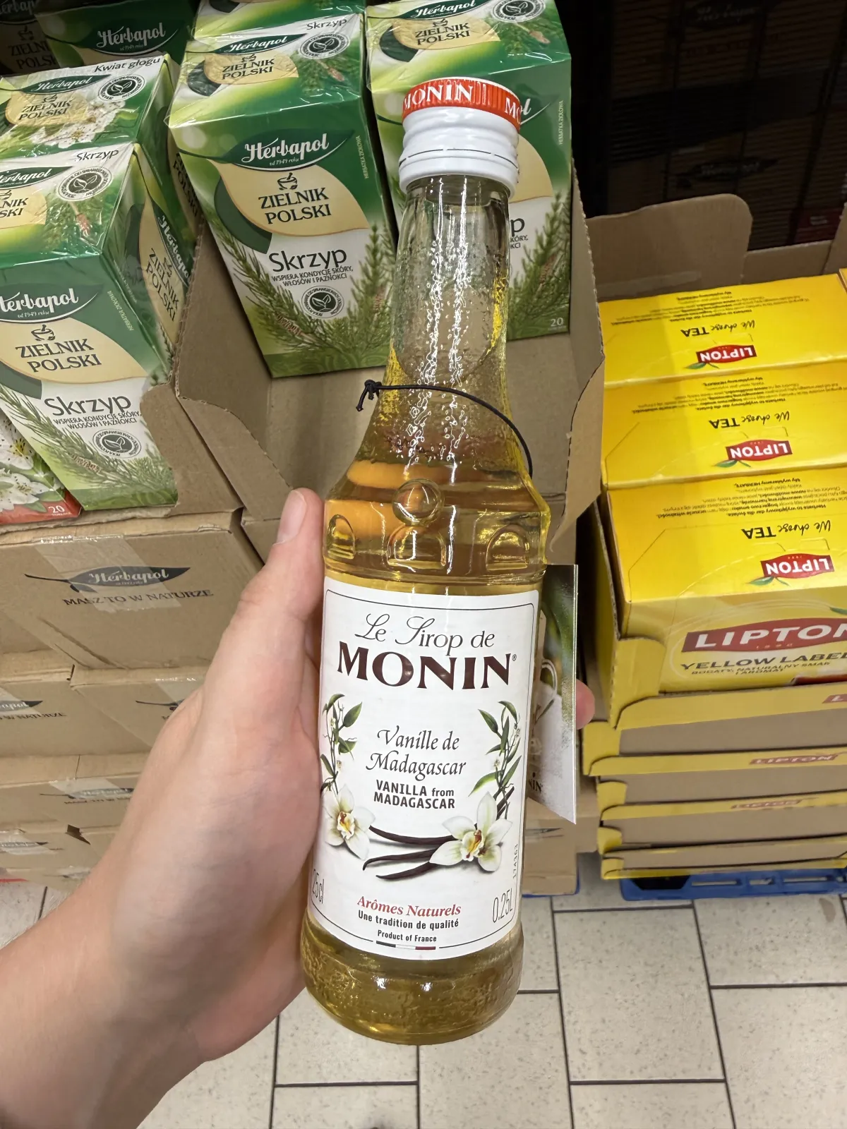 Monin Le Sirop Vanille de Madagascar / Syrop Wanilia z Madagaskaru | 250ml