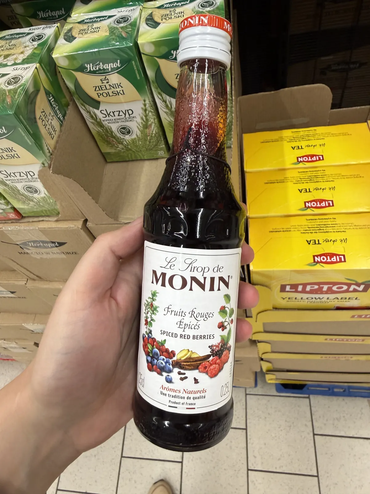 Monin Le Sirop Fruits Rouges Épicés / Pikantny Syrop o smaku Czerwonych Owoców | 250ml