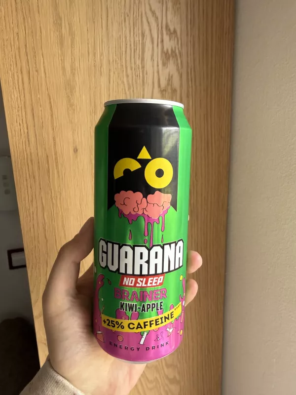 Guarana No Sleep Brainer Kiwi-Apple / Kiwi-jabłko | 500ml
