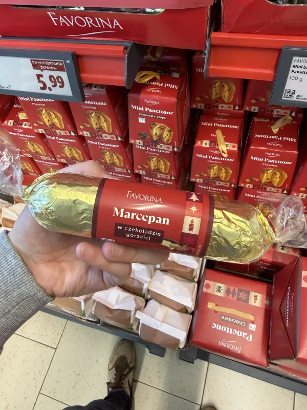 Favorina Marcepan w czekoladzie gorzkiej | 175g