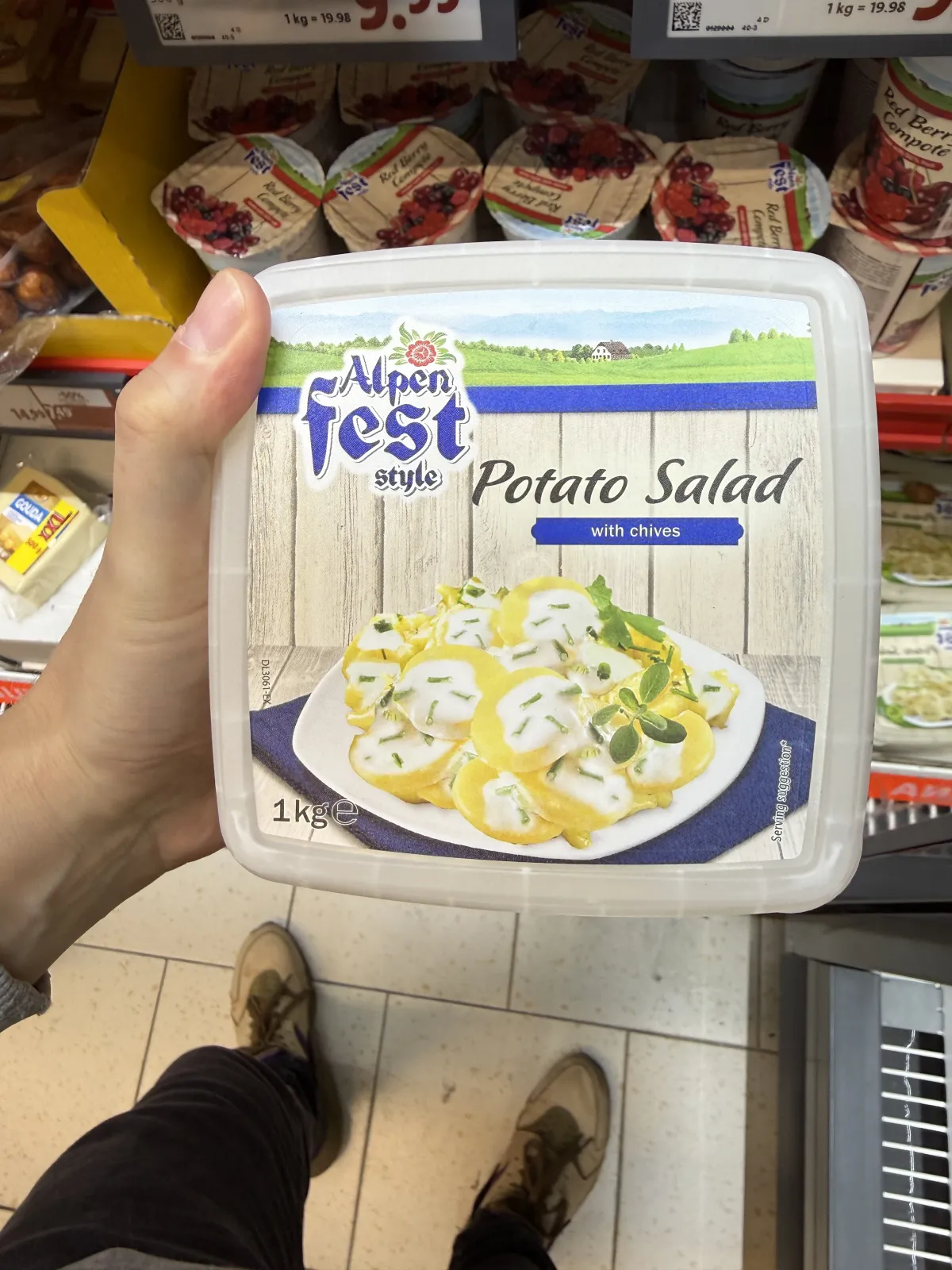 Alpenfest Style Potato Salad with chives / Sałatka ziemniaczana ze śmietaną Crème Fraîche i szczypiorkiem bez laktozy | 1kg