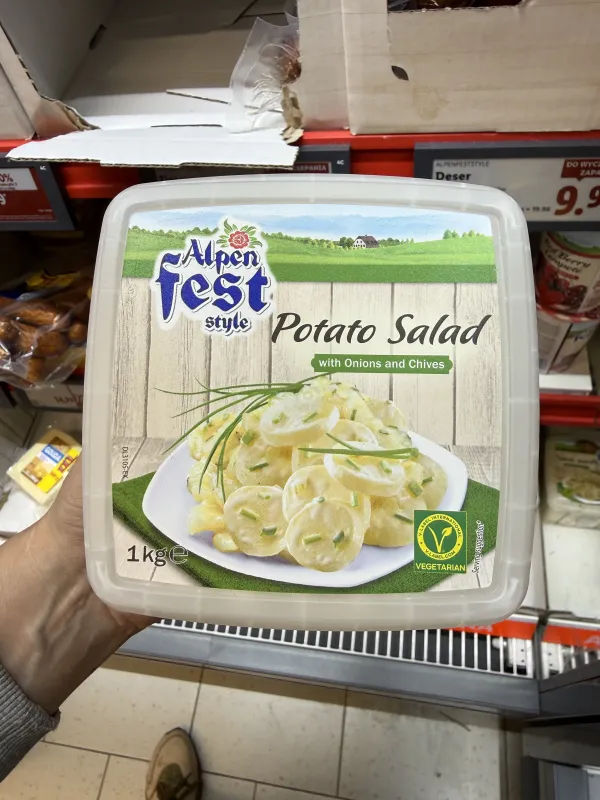 Alpenfest Style Potato Salad with Onions and Chives / Sałatka ziemniaczana z produktem jogurtowym, cebulą i szczypiorkiem | 1kg
