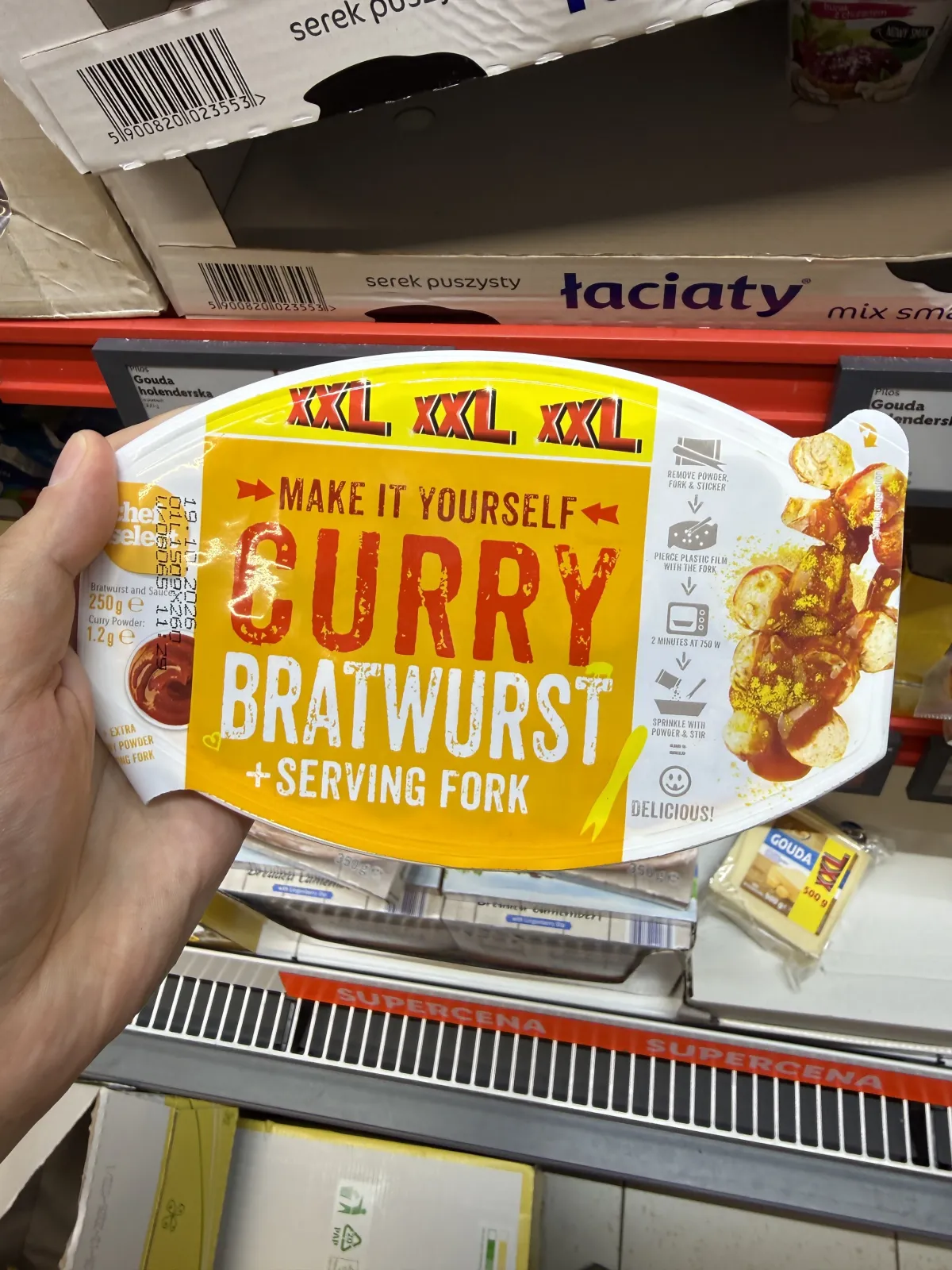 Chef Select Make It Yourself Curry Bratwurst XXL / Kiełbasa wieprzowa w sosie curry | 251,2g