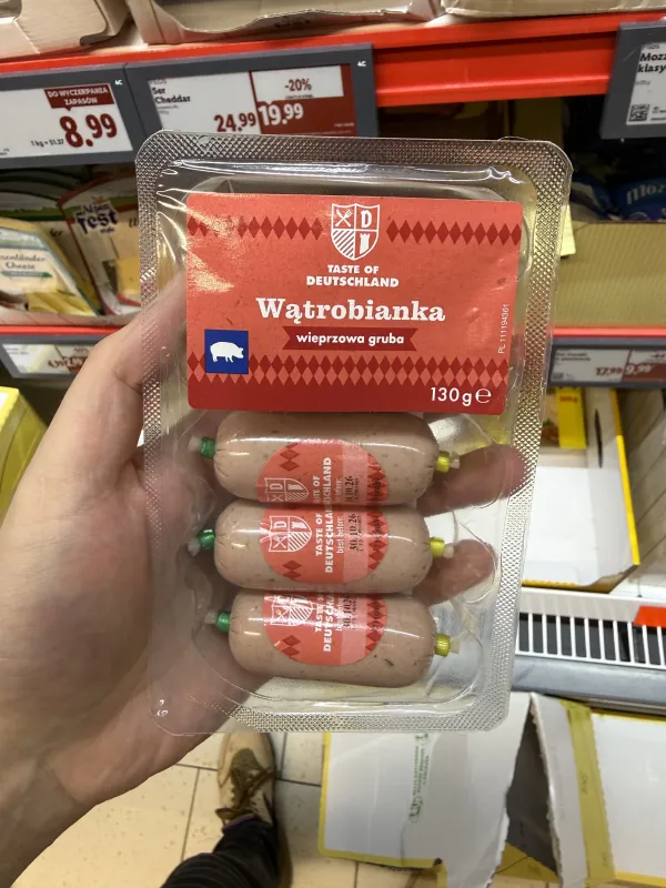 Taste of Deutschland Wątrobianka wieprzowa gruba | 130g
