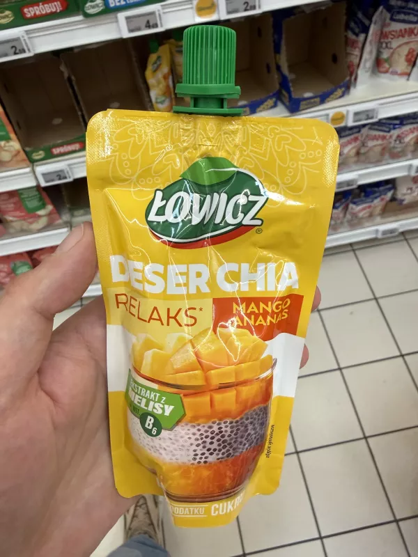 Łowicz Deser chia Relaks Mango ananas | 120g