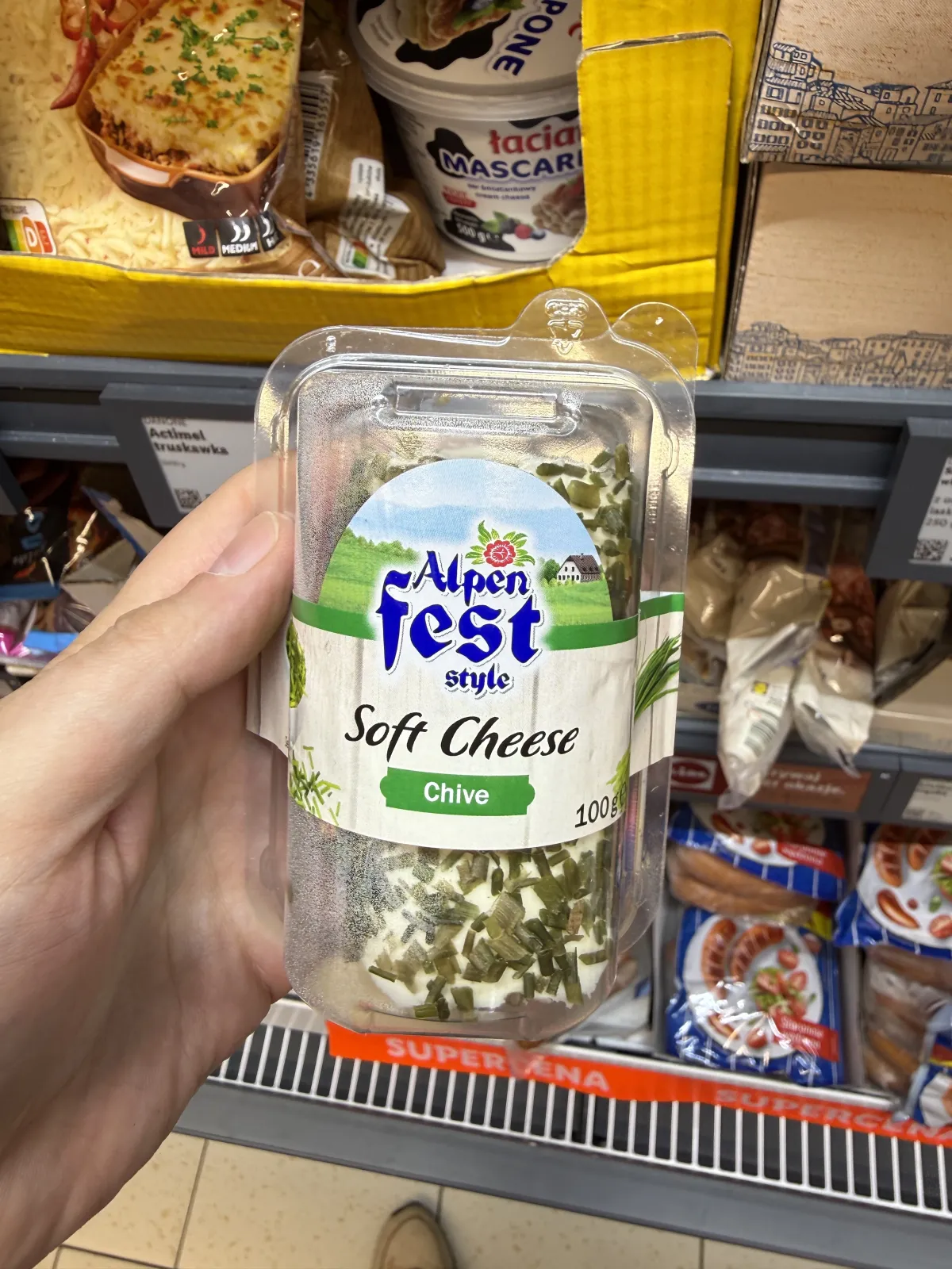 Alpenfest Style Soft Cheese Chive / Serek twarogowy ze szczypiorkiem | 100g