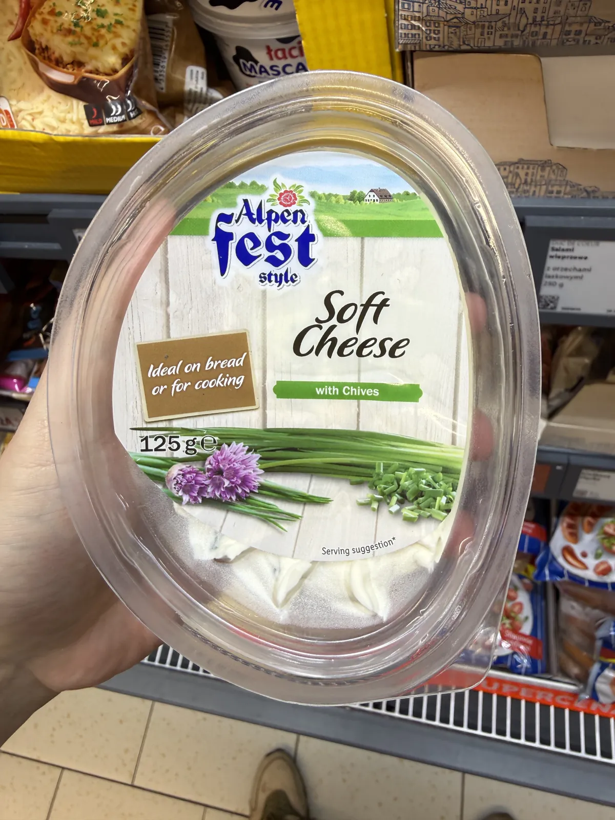 Alpenfest Style Soft Cheese with Chives / Serek twarogowy ze szczypiorkiem | 125g