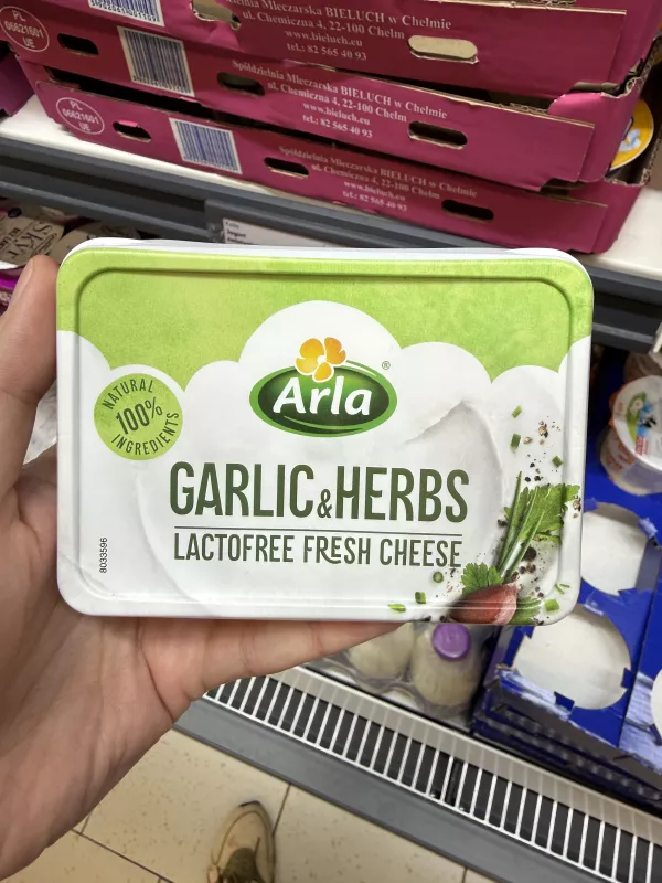 Arla Lactofree Garlic & Herbs Fresh Cheese | 200g