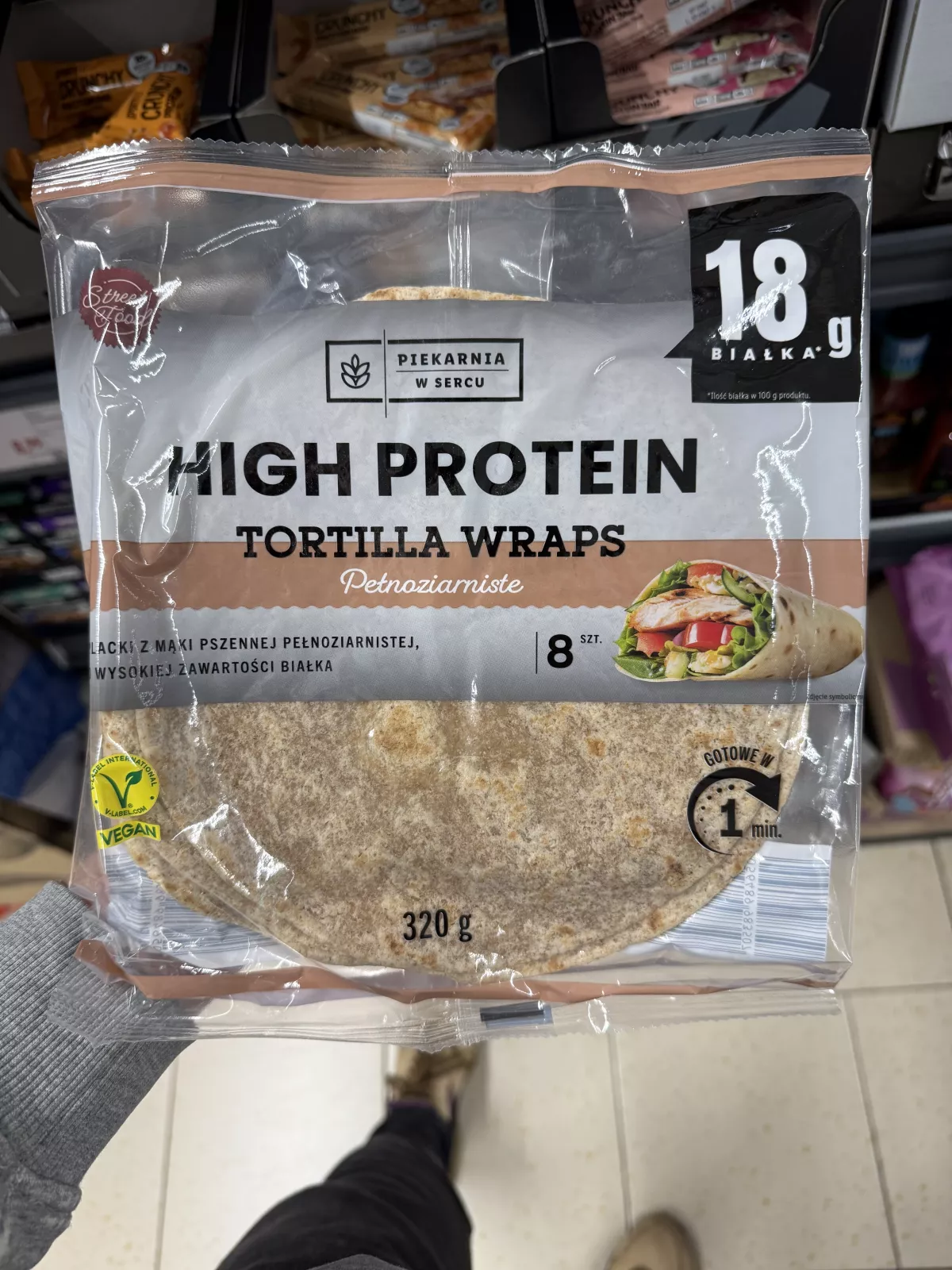 Piekarnia w Sercu High Protein Tortilla Wraps pełnoziarniste | 320g