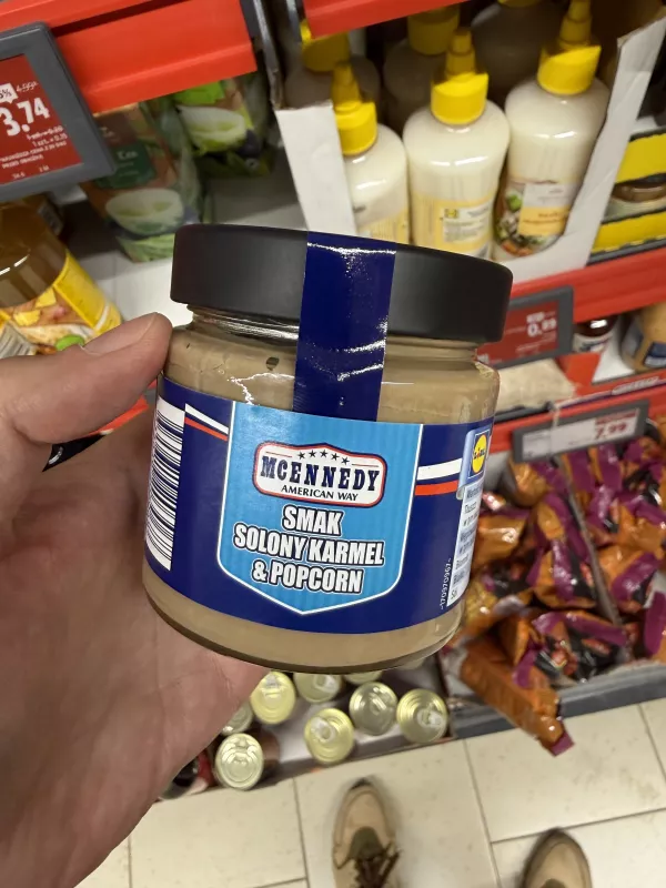 McEnnedy American Way Słodka pasta do smarowania o smaku solonego karmelu i popcornu | 200g