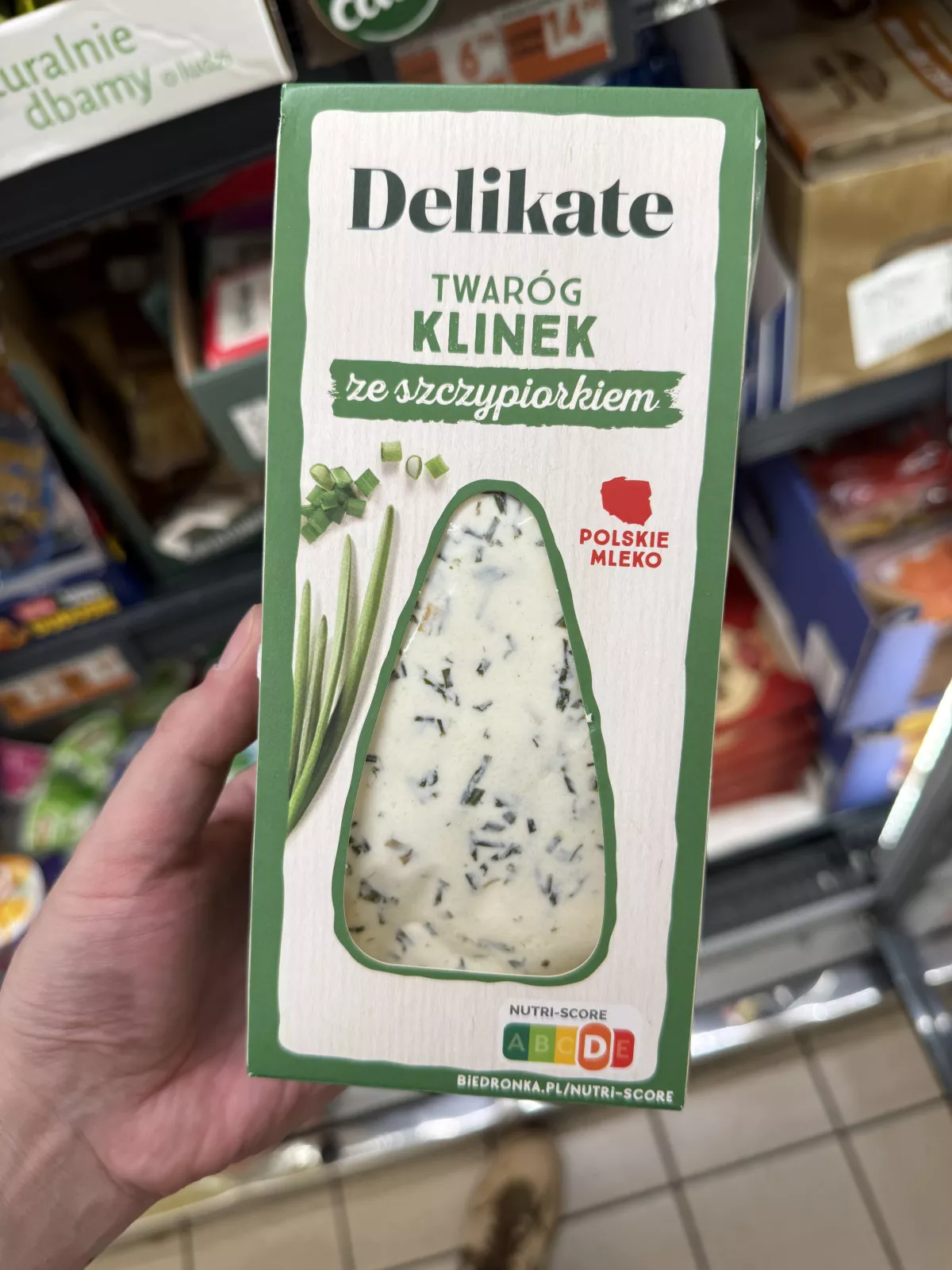 Delikate Twaróg Klinek ze szczypiorkiem | 250g