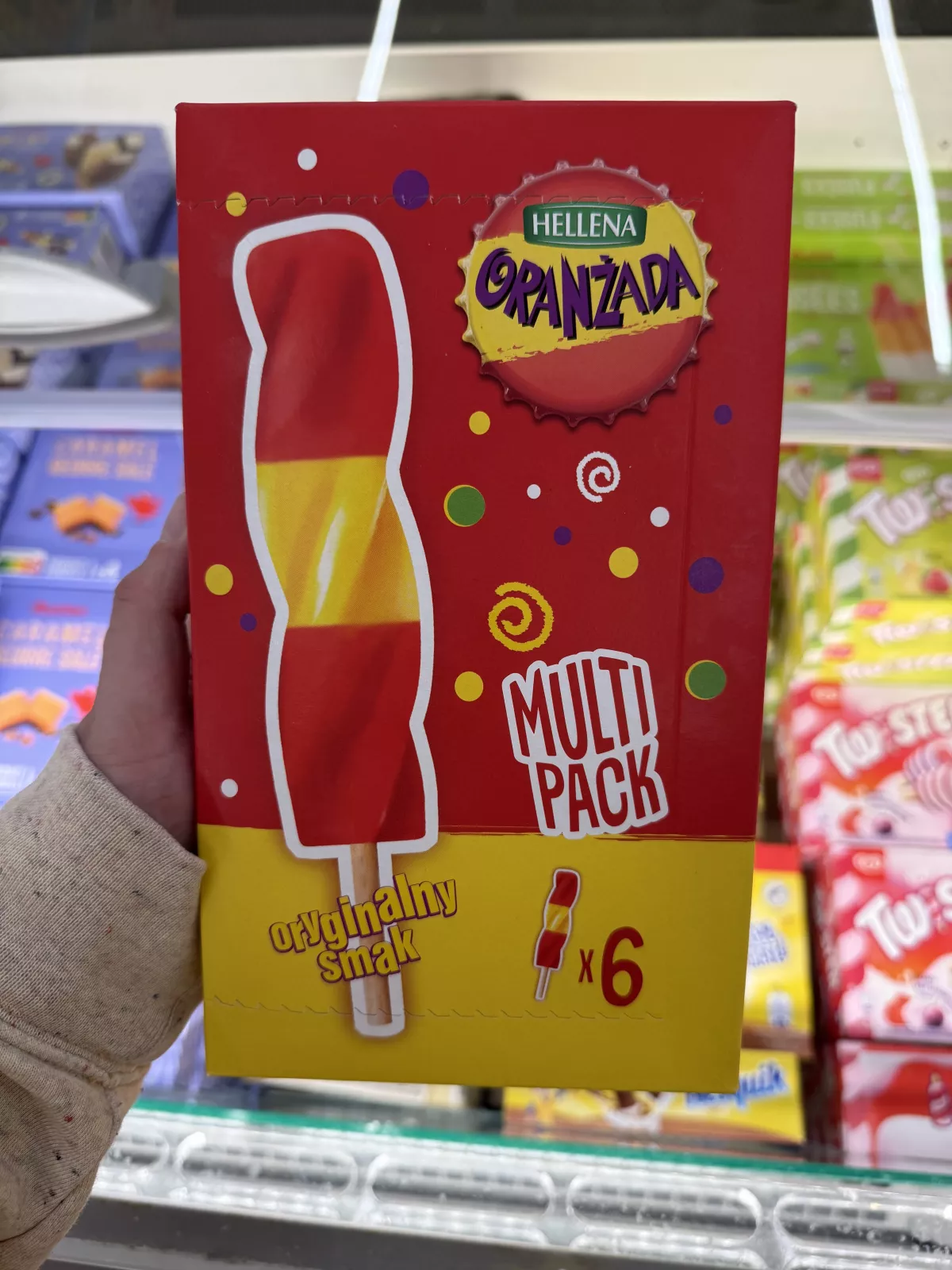 Hellena Oranżada lody wodne o smaku oranżady Multipack | 6x65ml