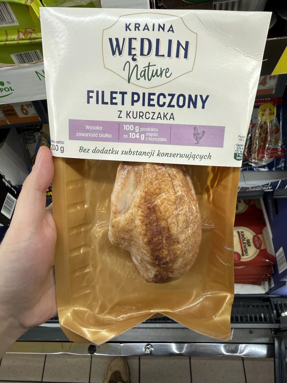 Kraina Wędlin Nature Filet pieczony z kurczaka | 200g