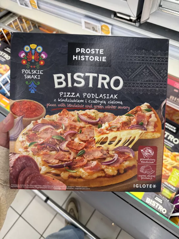 Proste Historie Bistro Pizza Podlasiak z kindziukiem i czubrycą zieloną | 395g