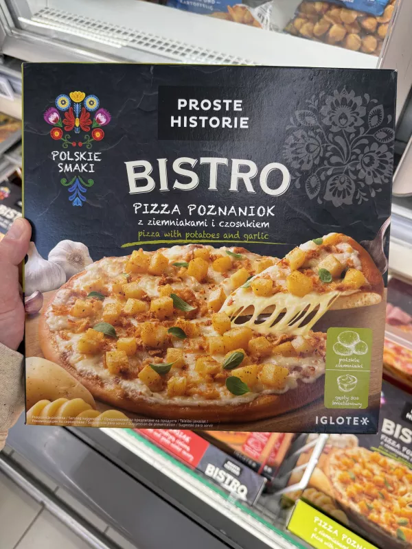 Proste Historie Bistro Pizza Poznaniok z ziemniakami i czosnkiem | 385g