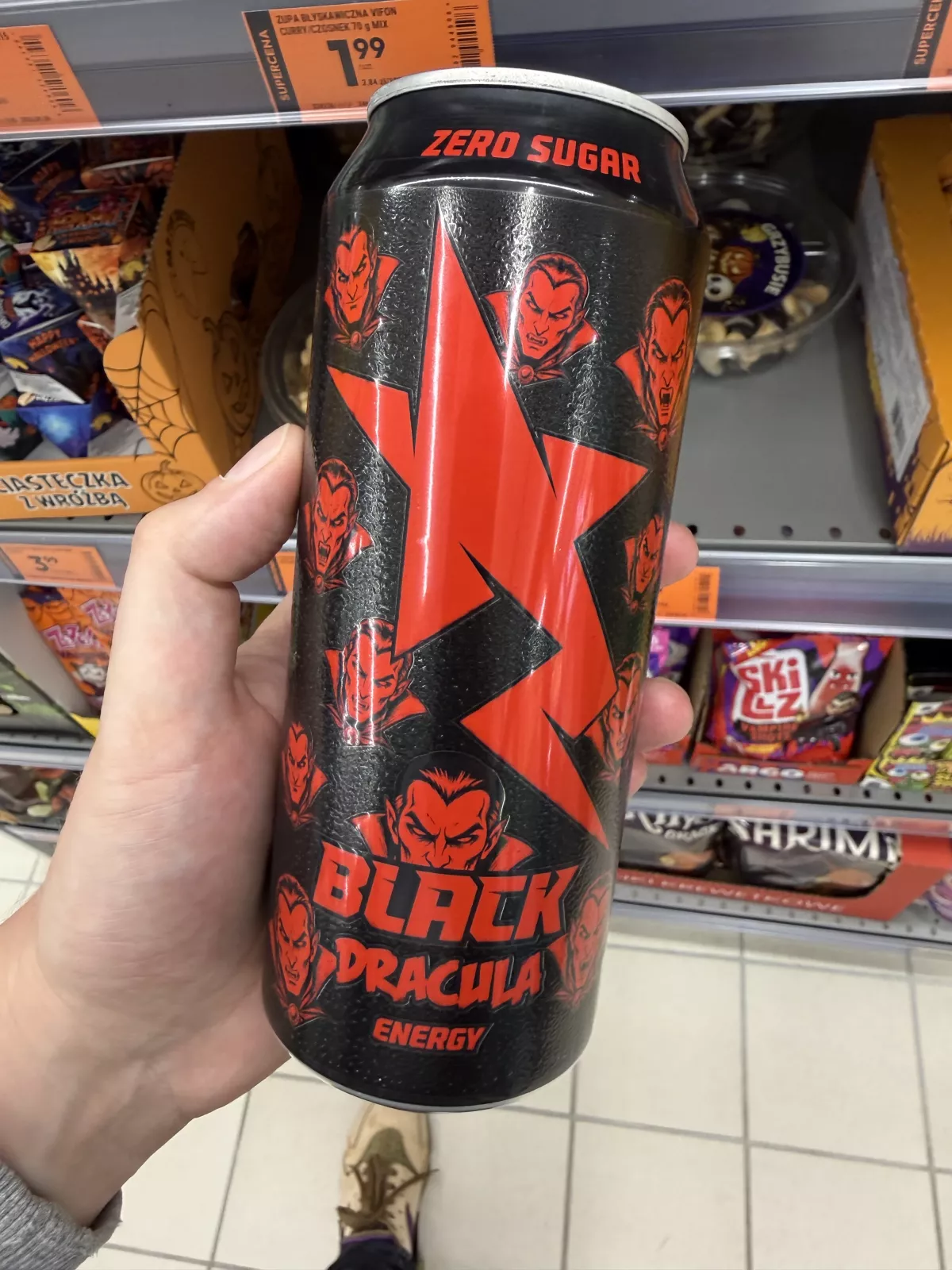Black Energy Zero Sugar Dracula Red Orange | 500ml