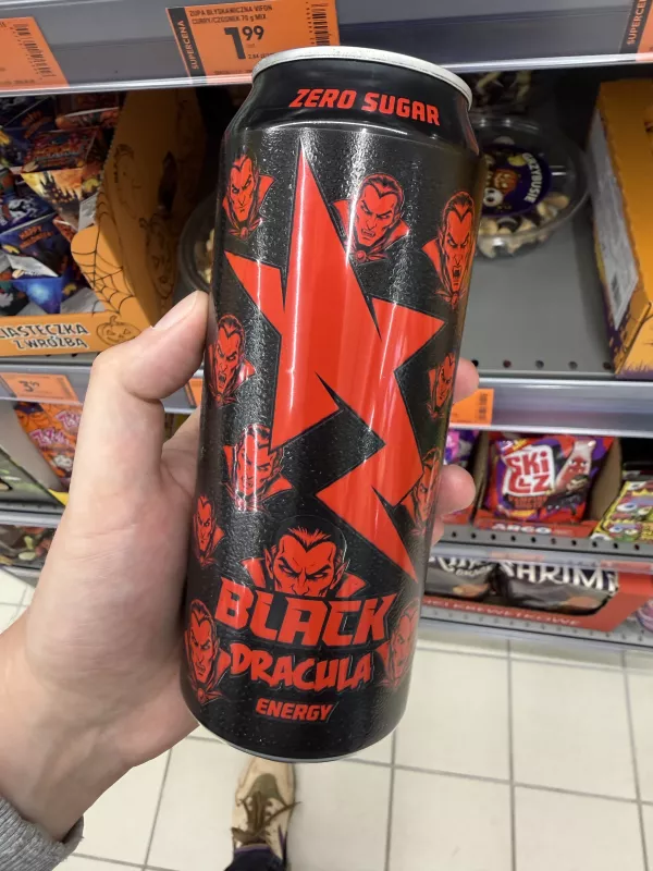 Black Energy Zero Sugar Dracula Red Orange | 500ml