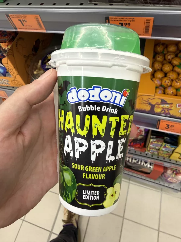 Dodoni Bubble Drink Haunted Apple Sour Green Apple Flavour (edycja limitowana) | 250ml