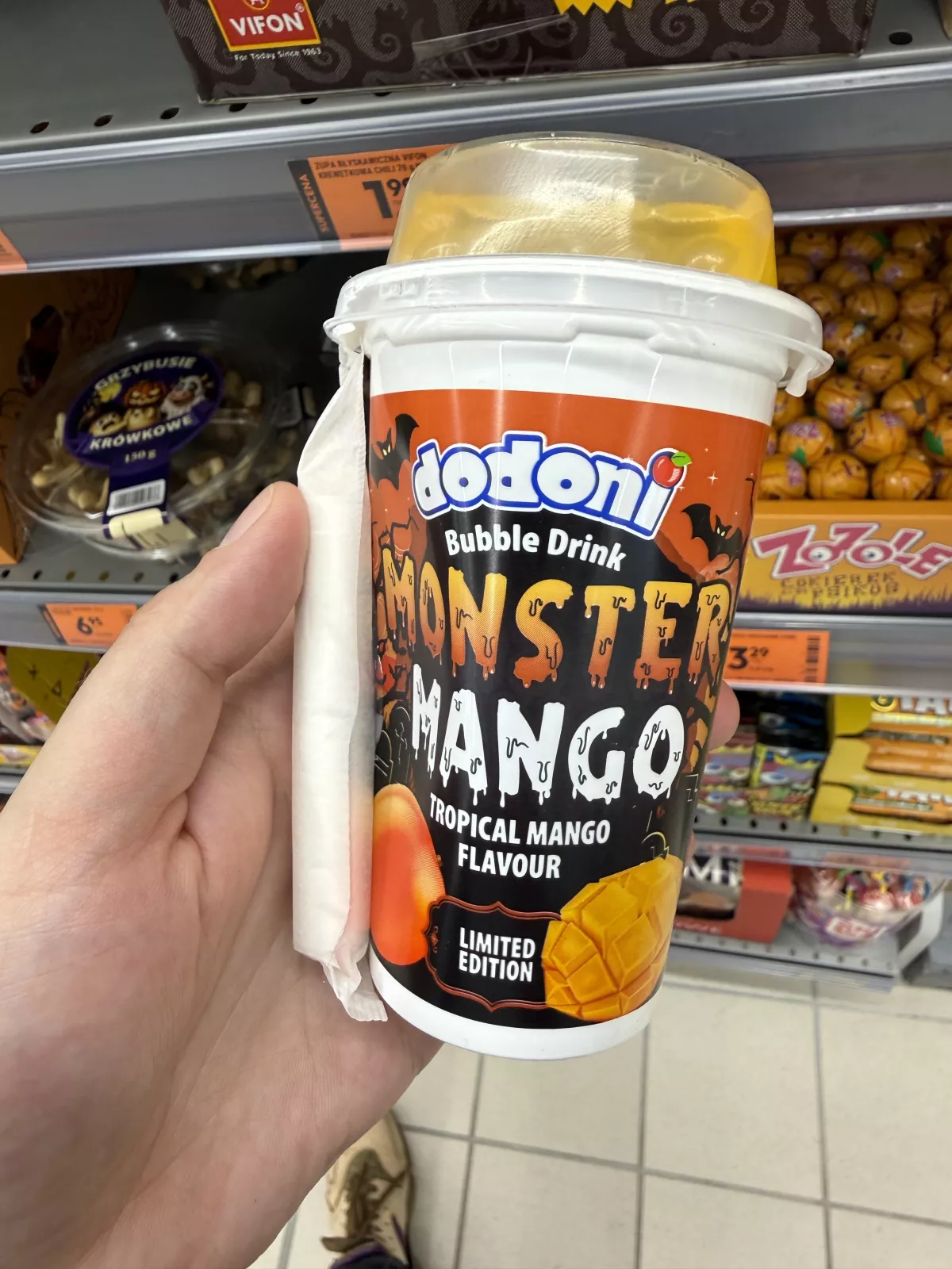 Dodoni Bubble Drink Monster Mango Tropical Mango Flavour (edycja limitowana) | 250ml