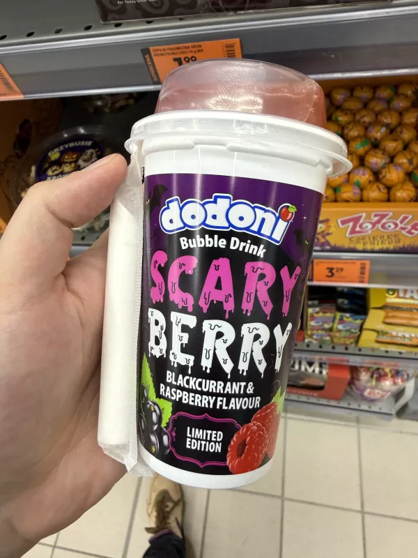 Dodoni Bubble Drink Scary Berry Blackcurrant & Raspberry Flavour (edycja limitowana) | 250ml